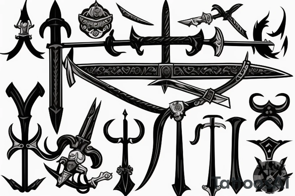 medival sword tattoo idea