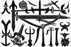 medival sword tattoo idea