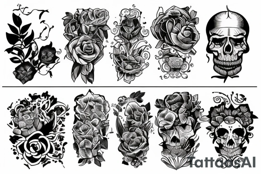 róża tattoo idea