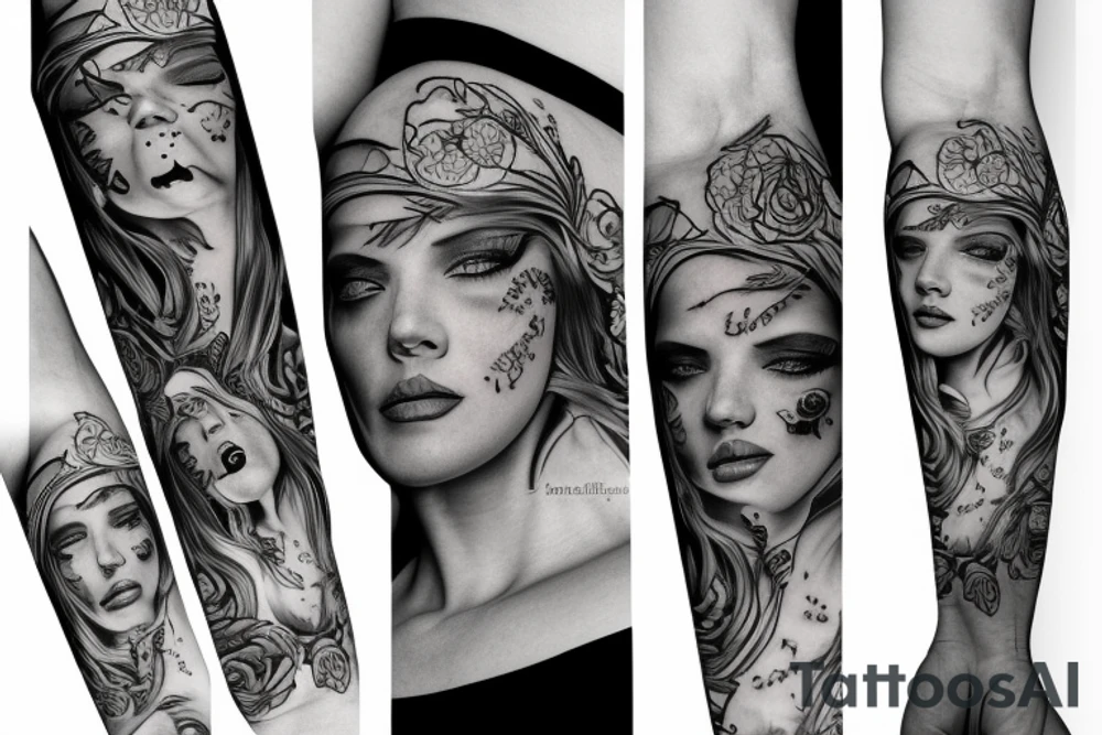 róża tattoo idea