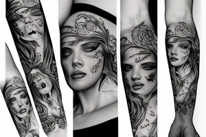 róża tattoo idea