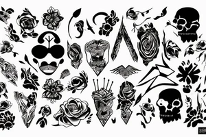 róża tattoo idea