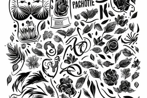 Kwiat róży na pachwinie tattoo idea