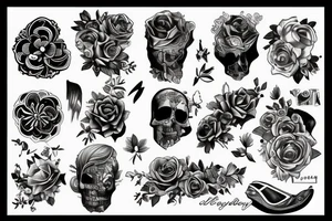 Wąż opleciony na nożu tattoo idea