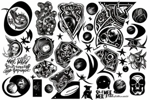 Space tattoo till we meet again tattoo idea