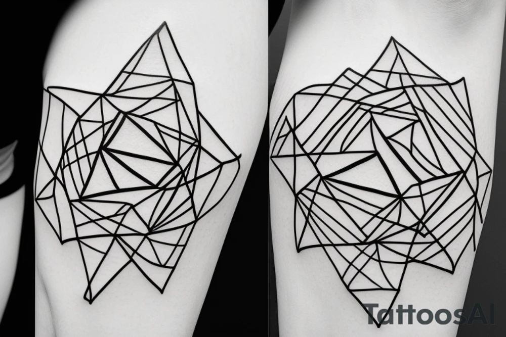 Minimal lineart tattoo idea