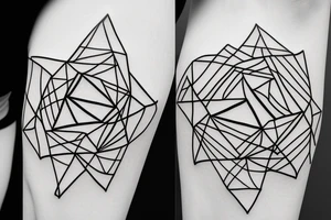 Minimal lineart tattoo idea