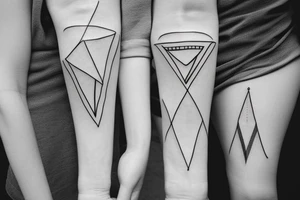 Minimal lineart tattoo idea