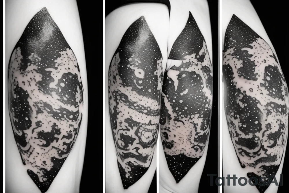 Space tattoo with galaxy tattoo idea
