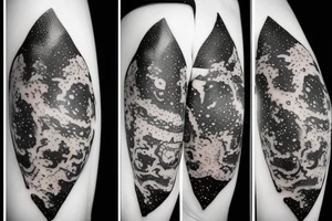 Space tattoo with galaxy tattoo idea