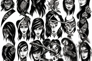 Woman warriors tattoo idea