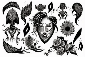 Woman warriors tattoo idea