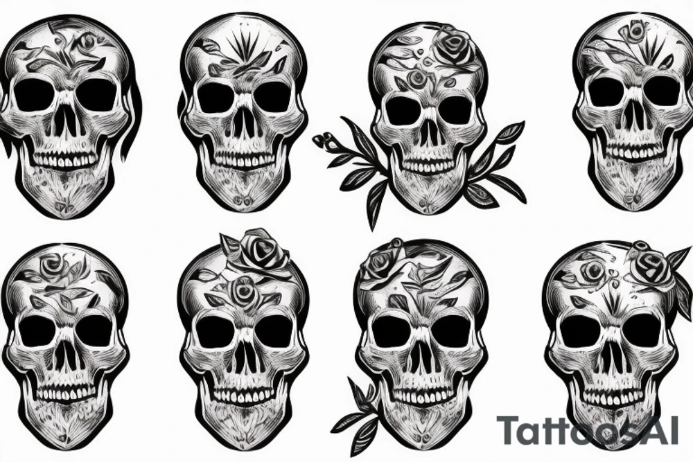 Skull tattoo idea