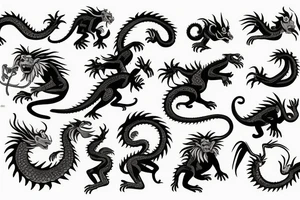 monkey riding a dragon tattoo idea