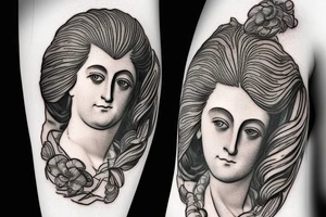 piano Chopin portrait Mozart musician music tattoo idea