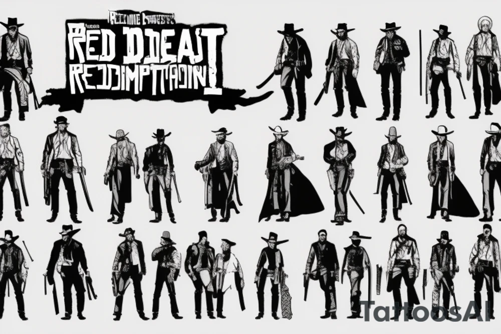 Red dead redemption 2 tattoo idea
