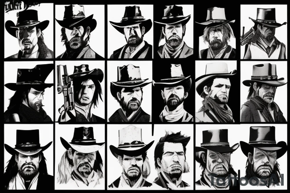 Red dead redemption 2 tattoo idea