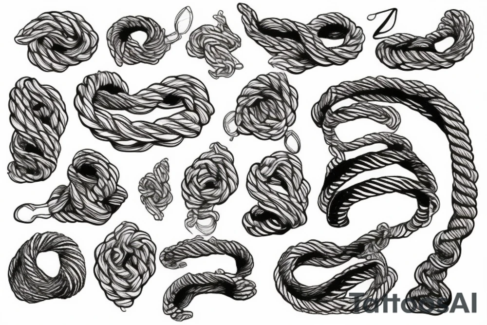 a taut rope tattoo idea