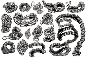 a taut rope tattoo idea