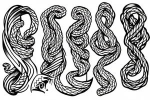 a taut rope tattoo idea