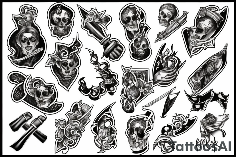 dagger tattoo idea