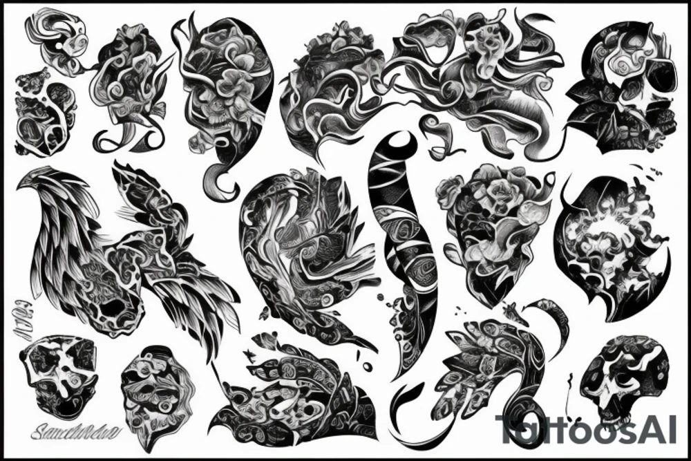 a large stone tattoo idea