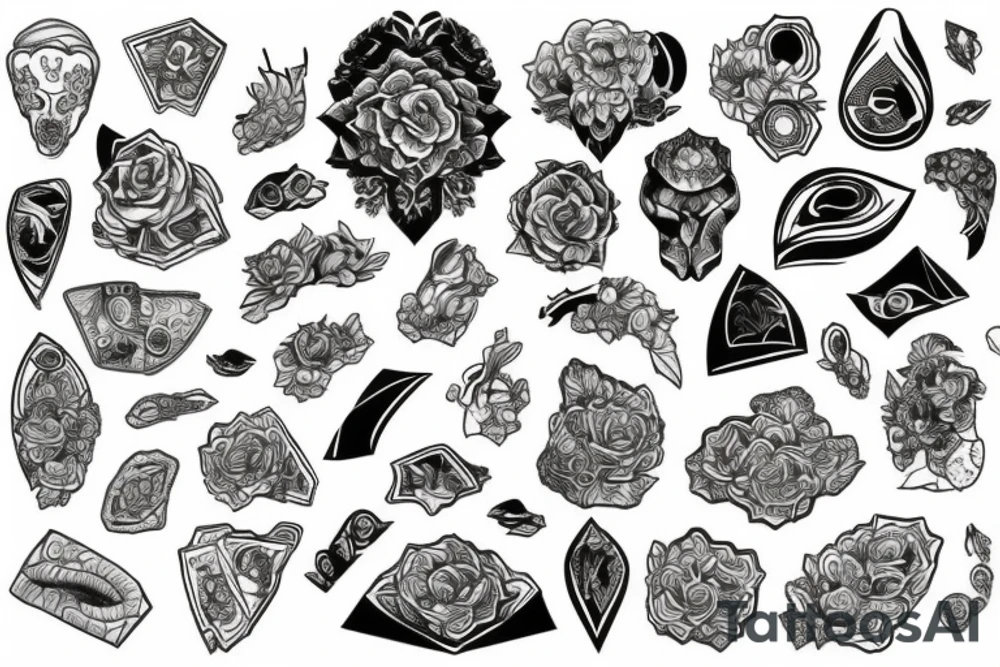a large stone tattoo idea