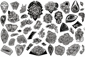 a large stone tattoo idea