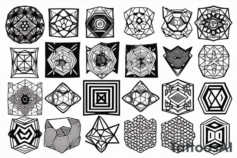 Hexagon tattoo idea