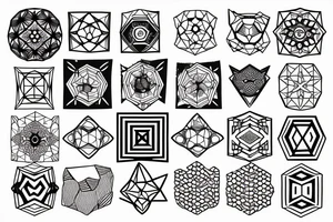 Hexagon tattoo idea