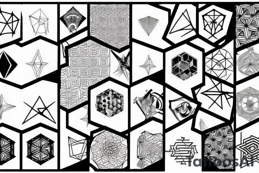 Hexagon tattoo idea