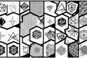 Hexagon tattoo idea