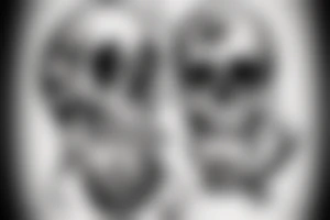 skull smoking a cigar tattoo idea
