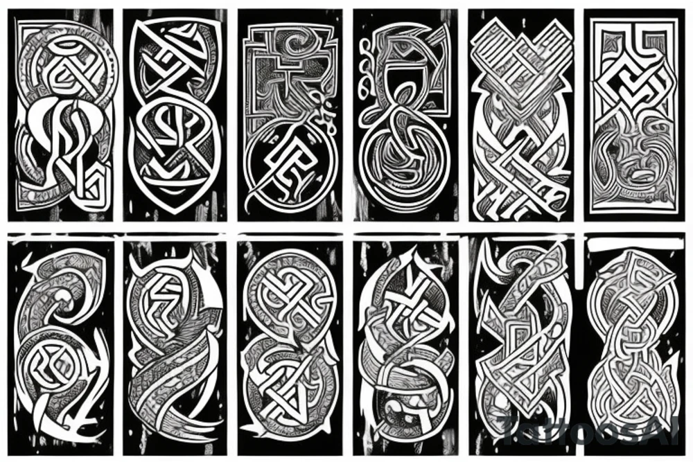 nordic runes tattoo idea