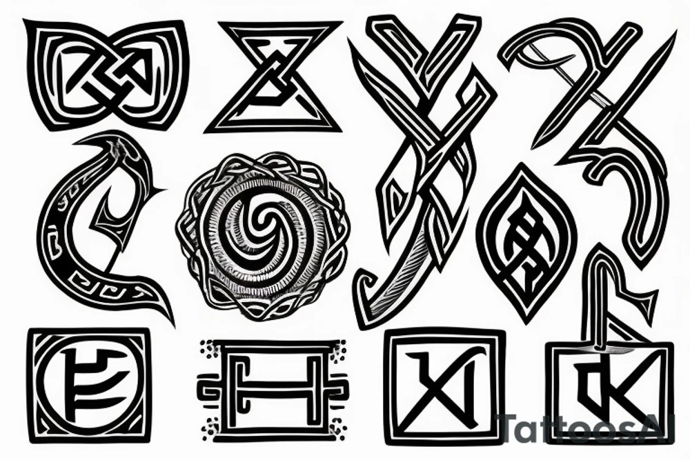 nordic runes tattoo idea