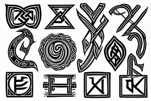 nordic runes tattoo idea