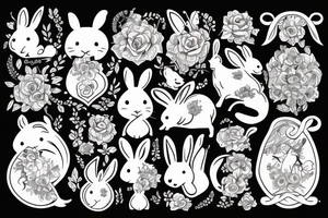 A rabbit is a mother to the horse and rat. Her heart and soul tattoo idea