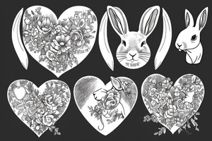 A rabbit is a mother to the horse and rat. Her heart and soul tattoo idea