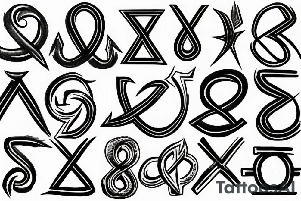 Hebrew letters for manifest tattoo idea