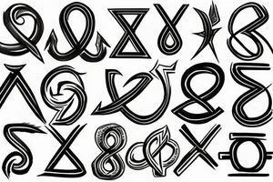 Hebrew letters for manifest tattoo idea