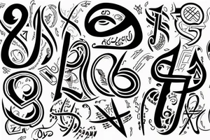 Hebrew letters for manifest tattoo idea