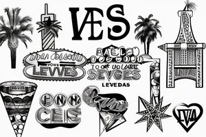 Las Vegas strip tattoo idea