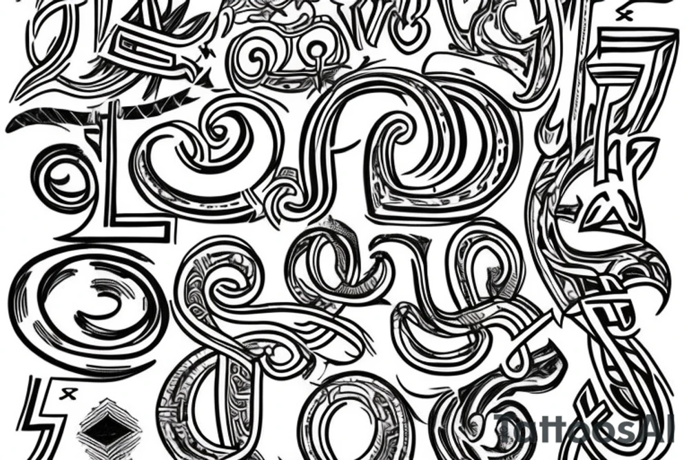 Hebrew letters for manifest tattoo idea