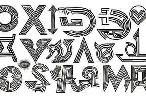 Hebrew letters for manifest tattoo idea