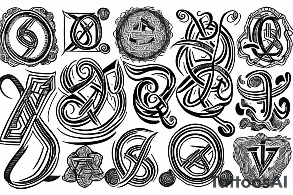 Hebrew letters for manifest tattoo idea