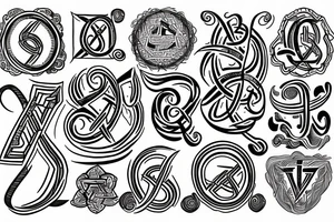 Hebrew letters for manifest tattoo idea