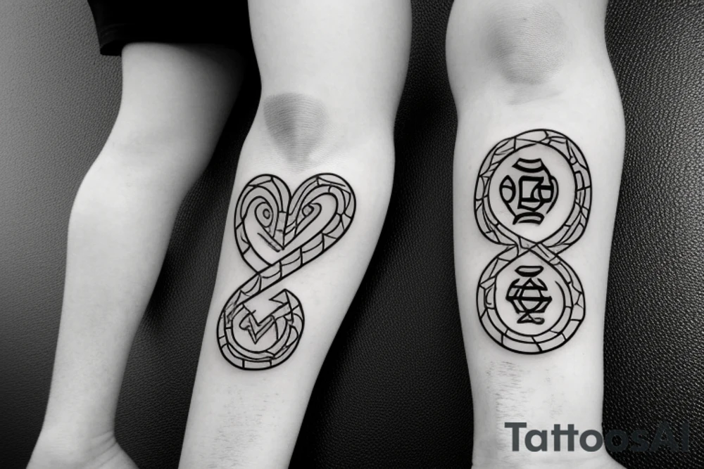 Hebrew letter shin tattoo idea