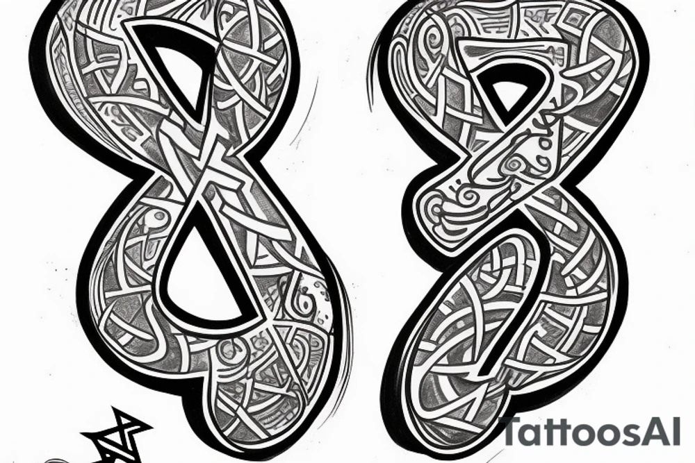 Hebrew letter shin tattoo idea