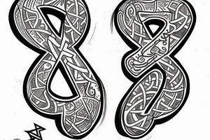 Hebrew letter shin tattoo idea