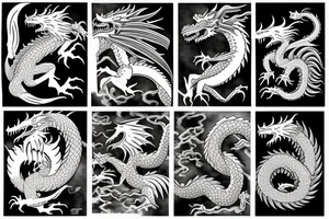 Dragon sleeve tattoo idea